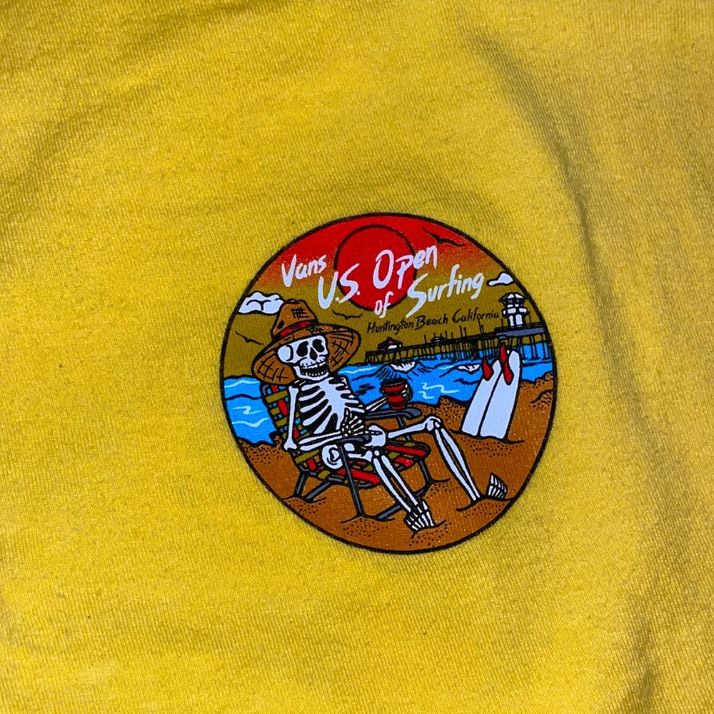 vans yellow t shirt